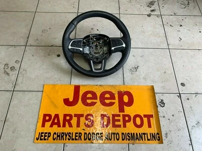 Jeep Compass 2018-2019 volante cuero negro P5Sx73LT5AG fabricante de equipos originales Foto 1 de 4