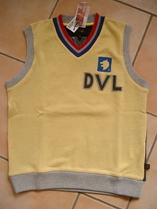 (55) Cooler Roberto Cavalli Boys V-Ausschnitt Pullunder + Logo Stickerei gr.140 - Picture 1 of 3