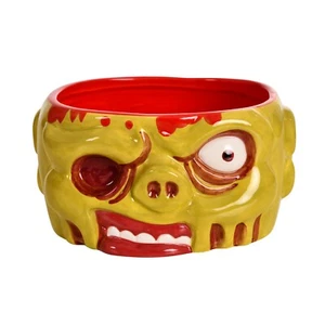 Zombie Schale - 3D Schüssel Müslischale Bowl Halloween Keramik grün, rot - Bild 1 von 6