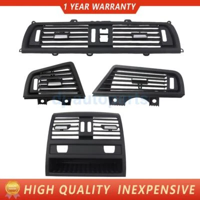 1 Set Air Vent Center Dash AC Grille Kit For BMW F10 F11 520i 528i 535i 530i M5 - Image 1 of 4