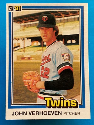 1981 Donruss John Verhoeven #564 Minnesota Twins - Image 1 of 2