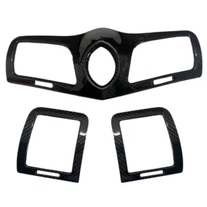 Real Carbon Fiber Dashboard Vent Panel Trim Kit for Maserati GranTurismo 08-17 - Picture 1 of 4