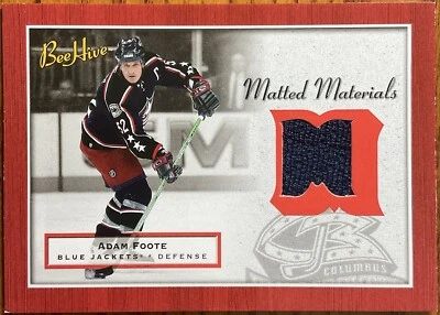 2005-06 Beehive Matted Materials Adam Foote #MM-AF Columbus Blue Jackets - Image 1 of 2
