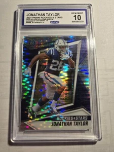 Jonathan Taylor CCG Graded 10 2021 Panini Rookies & Stars Card - Colts - Picture 1 of 2