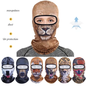 3D Print Animal Funny Balaclava Ski Full Face Mask for Music Festivals Halloween - Picture 1 of 17