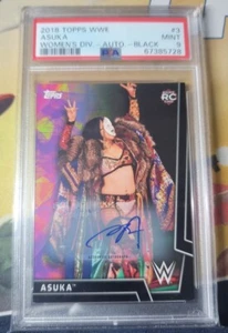 Asuka Auto Black #4/5 Topps WWE 2018 Women's Divisions PSA RC Must Look SSP!!! - Picture 1 of 2