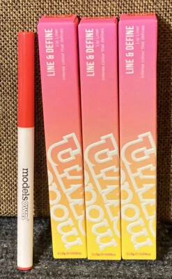 Lot Of 3 Models Own Line & Define Lip Liner, CORAL BURST 149  .006oz NIB - Image 1 of 2