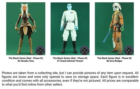 Star Wars Black Series Red Phase III 6 Inches Action Figures Rebels (LOOSE) Cover