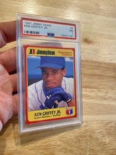 Ken Griffey Jr. PSA 7 Card Jimmy Dean 1991 NM #2 Seattle Mariners Junior INVEST