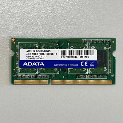 ADATA Premier Pro 4GB DDR3 RAM PC3L-12800 1600MHz Unbuffered AM1L16BC4R1-B1GS - Image 1 of 3