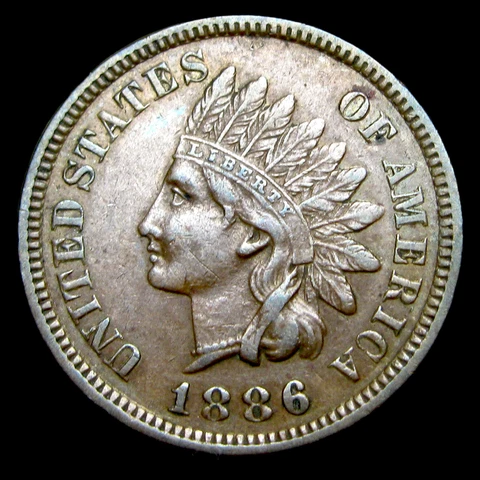 1886 Indian Cent Penny ---- Nice Condition Coin ----  #IK692 Cover
