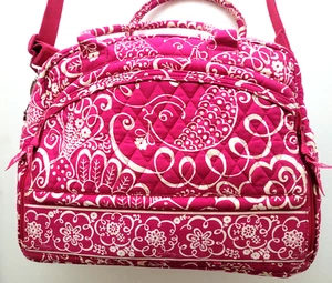 Vera Bradley Metropolitan Tasche Pink Twirly Birds EUC - Bild 1 von 9