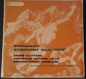 COLUMBIA 33CX 1604/5 UK PRESS SHOSTAKOVICH SYMPHONY 11 CLUYTENS ONRF 1958 VINYL - Picture 1 of 7