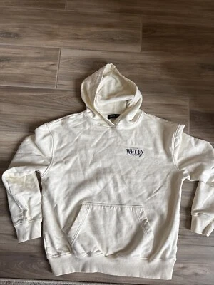 White Fox Society Sweatshirt Est 2013 Womens Sz M/L Cream Logo Hoodie Wht Fx - Image 1 of 4