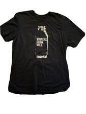 Black Winners Drink Milk Indy 500 Racing T-Shirt XL