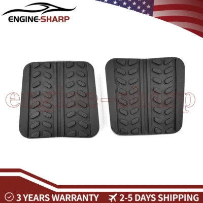 2Pcs Brake Clutch Pedal Pads Cover For Mazda RX-7 323 626 929 B2000 B2200 B2500 Foto 1 de 4