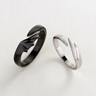 2x Matching Rings for Woman Man Angel Devil Open Rings Adjustable Couple Rings