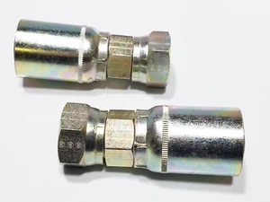 2 WEATHERHEAD 43016E-616 1" Hose ID x 1" Tube JIC 37 Female Swivel Crimp Fitting - Picture 1 of 6