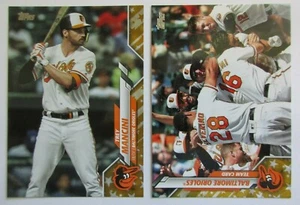 2020 Topps Gold Star Parallel Baltimore Orioles Team Set Series 1 & 2 - 19 Cards - Picture 1 of 1