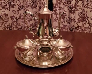 Vintage Silverplate Tea Coffee Serving Set of 4 - Picture 1 of 6