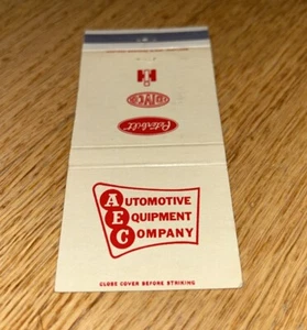 Cubierta de colección Matchbook AUTOMOTIVE EQUIPMENT CO., Oregon - Peterbilt / IH - Imagen 1 de 3