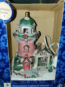 Victoria Falls Porcelain Lighted House, Lighthouse.used.Q2 - Picture 1 of 3