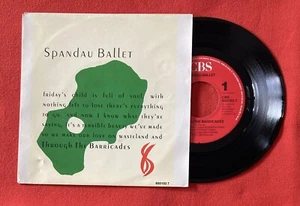 Spandau Ballet Through Barrikaden CBS 6501037 VG Vinyl 45T Sp - Bild 1 von 4