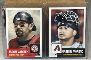 2023 TOPPS LIVING SET WEEK 23 #629 JASON VARITEK RED SOX #630 GABRIEL MORENO RC - Picture 1 of 2