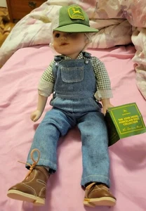 14" John Deere Danbury Mint Johnny Doll Toy Collectible Mint Condition - Picture 1 of 10