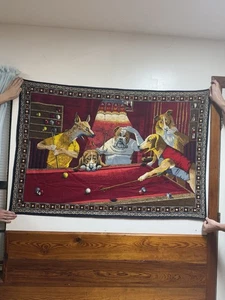 Arazzo Turchia Vintage Tessuto Panno Cani Gioco Piscina, 37,5” x 57,5” Rosso - Foto 1 di 13