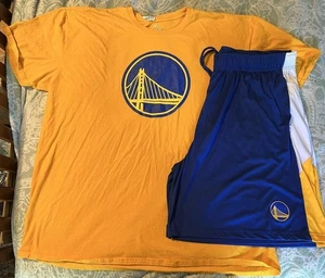 Golden State Warriors NBA Basketball Shirt And Short Plus Card Combo Size 3XL - Picture 1 of 5