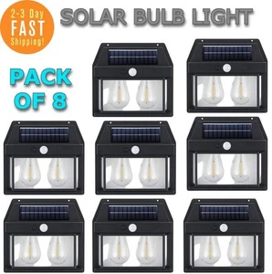 8x Solar Wand Leuchten Wasserdicht Außen Garten Zaun Lampe Hof Deko Sicherheit - Bild 1 von 12