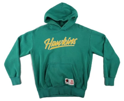 CHAMPION US Adulto S Verde Hawkins Stranger Things Sudadera con Capucha Sudadera Foto 1 de 4