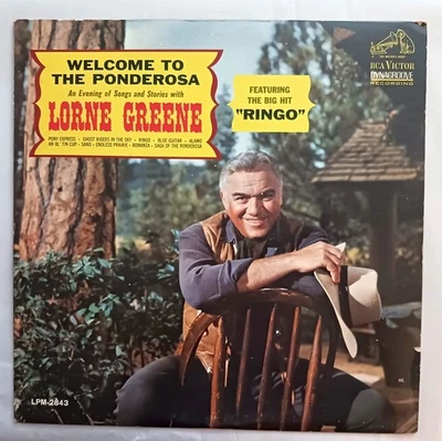 Lorne Greene Vinyl LP Welcome To The Ponderosa Evening Songs and Stories - Image 1 of 3