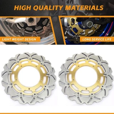 2PC Front Brake Rotors for Yamaha FZ1 FAZER 1000 2006-2012 YZF R6 600 2017-2020 Foto 1 de 4