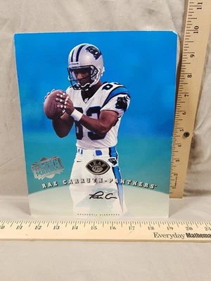 1997 Leaf Rae Caruth Autograph Jumbo 8x10 Card Great Shape - Image 1 of 2