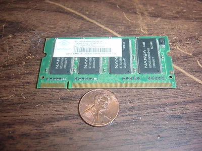 NANYA RAM 256 MB DDR PC2700S 333MHZ NT256D64SH8C0GM-6K PC2700S-25331 - Image 1 of 3