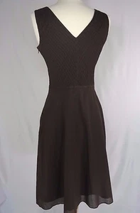 Ann Taylor Dress size 0 Sleeveless Brown  - Picture 1 of 12