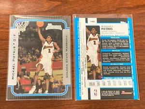 MICKAEL PIETRUS 2003-04 BOWMAN GOLDEN STATE WARRIORS ROOKIE CARD #145 - Picture 1 of 1