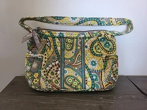 Vera Bradley Lemon Parfait Paisley Pattern Spring Shoulder Purse - Picture 1 of 7