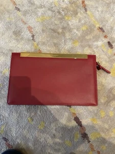 Saint Laurent Red Clutch - Picture 1 of 9