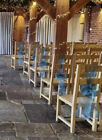 20 Teal Wedding Chair Sash Bows