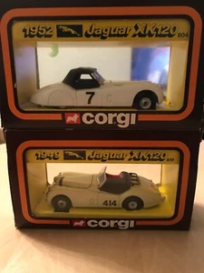 2 X CORGI CARS OF THE 50s 1949 & 1952 JAGUAR XK120 804 819 - Picture 1 of 7