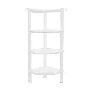 4 Tier Corner Shower Caddy Rustproof Plastic Shower Organizer For Bathroom Batht - Picture 1 of 6