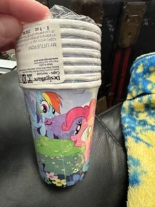 My Little Pony Friendship Paper Cups Birthday Party Supplies 9 oz 8 Count New!!! - Picture 1 of 2