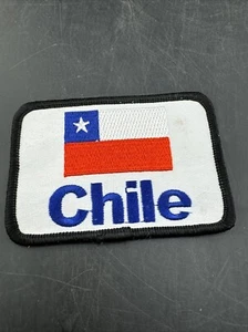 CHILE FLAG PATCH CHILEAN SOUTH AMERICAN EMBLEM embroidered iron-on TRAVEL BADGE - Picture 1 of 2