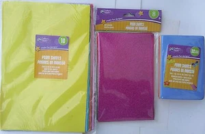 FOAM SHEETS FOR ARTS & CRAFTS Select Color, Glitter, Size - Picture 1 of 12