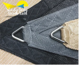 Triangle GREY 4m x 6m x 6m Shade Sail Sun Heavy Duty 280GSM 95% UV GREY - Picture 1 of 6