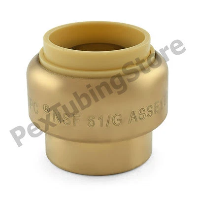 3/4" Sharkbite Style (Push-Fit) Push to Connect Lead-Free Brass Plug (Cap)