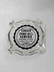 Vtg The Pure Oil Service Company Advertising Ashtray Gas US Royal Tires Glass